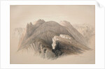 Gebil Hor. Mount Hor, from the Cliffs Encircling Petra, 1839 by David Roberts
