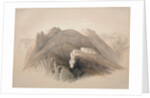 Gebil Hor. Mount Hor, from the Cliffs Encircling Petra, 1839 by David Roberts