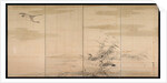 Geese, Reeds, and Water, 1800s by Yamamoto Baiitsu
