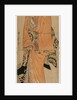 Geisha Standing Beside a Shamisen Case, c. 1810 by Utamaro II