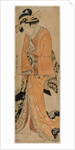 Geisha Standing Beside a Shamisen Case, c. 1810 by Utamaro II