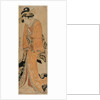Geisha Standing Beside a Shamisen Case, c. 1810 by Utamaro II