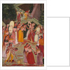 Girls Spraying Each Other at Holi, c. 1640-1650 by Unknown
