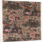Glazed Chintz with Pheasant and Flower Design, c. 1816 by Bannister Hall