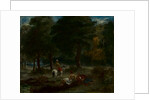 Greek Cavalry Men Resting in Forest, 1858 by Eugène Delacroix