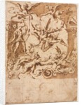 Grotesque with a Satyr Feeding a Dragon, c. 1565/1588 by Marco Marchetti