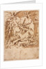 Grotesque with a Satyr Feeding a Dragon, c. 1565/1588 by Marco Marchetti