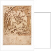 Grotesque with a Satyr Feeding a Dragon, c. 1565/1588 by Marco Marchetti
