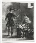 Hamlet: Hamlet and Ophelia, 1834 by Eugène Delacroix
