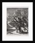 Hamlet: Hamlet Rushes to Follow the Ghost of his Father, 1835 by Eugène Delacroix