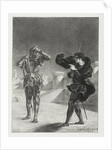 Hamlet: The Phantom on the Terrace, 1843 by Eugène Delacroix