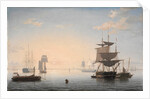 Harbor of Boston, with the City in the Distance, c. 1846-1847 by Fitz Henry Lane