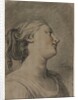 Head of a Female Figure in Profile, Turned to the Right, c. 1763-1770? by Hughes Taraval