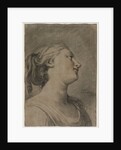 Head of a Female Figure in Profile, Turned to the Right, c. 1763-1770? by Hughes Taraval