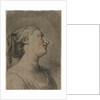 Head of a Female Figure in Profile, Turned to the Right, c. 1763-1770? by Hughes Taraval