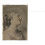 Head of a Female Figure in Profile, Turned to the Right, c. 1763-1770? by Hughes Taraval