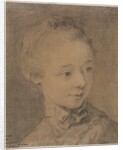Head of a Young Girl Turning toward the Right, 1758? by François Hubert Drouais (attributed to)