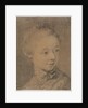 Head of a Young Girl Turning toward the Right, 1758? by François Hubert Drouais (attributed to)