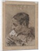 Head of a Young Man in Profile with a Book, c. 1730/40s by Giovanni Battista Piazzetta