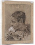 Head of a Young Man in Profile with a Book, c. 1730/40s by Giovanni Battista Piazzetta
