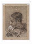 Head of a Young Man in Profile with a Book, c. 1730/40s by Giovanni Battista Piazzetta