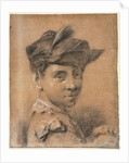 Head of a Young Man Wearing a Hat, before 1735 by Giovanni Battista Piazzetta