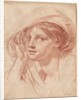 Head of a Young Woman, c. 1785 by Jean-Baptiste Greuze