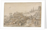 Hilly Landscape with Hut Beside a Stream, 1627 by van de Velde Esaias