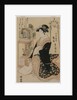 Hinazura of Chojiya from the series Beauties as the Seven Komachi, c. 1793-97 by Utagawa Toyokuni