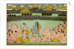 Hindu God Krishna Talking to Elders, c. 1800 by Unknown
