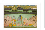 Hindu God Krishna Talking to Elders, c. 1800 by Unknown