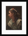 His First Model-Miss Russell, c. 1873 by William Morris Hunt (attributed to)