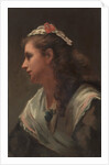 His First Model-Miss Russell, c. 1873 by William Morris Hunt (attributed to)