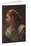 His First Model-Miss Russell, c. 1873 by William Morris Hunt (attributed to)