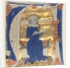 Historiated Initial Excised from a Bible, 1200s by Unknown