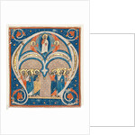 Historiated Initial Excised from a Responsorial: Christ in Majesty with Saints, c. 1280-1300 by Unknown