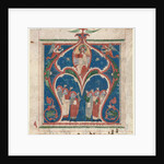 Historiated Initial Excised from an Antiphonary: Christ in Majesty with Prophets, c. 1280-1300 by Unknown