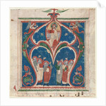 Historiated Initial Excised from an Antiphonary: Christ in Majesty with Prophets, c. 1280-1300 by Unknown