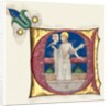 Historiated Initial Excised from an Antiphonary: Risen Christ in the Tomb, c. 1420-1450 by Unknown