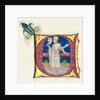 Historiated Initial Excised from an Antiphonary: Risen Christ in the Tomb, c. 1420-1450 by Unknown