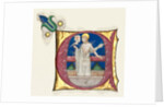 Historiated Initial Excised from an Antiphonary: Risen Christ in the Tomb, c. 1420-1450 by Unknown