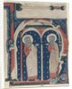 Historiated Initial Excised from an Antiphonary: SS. Paul the Hermit and Anthony, c1200-1230 by Unknown