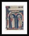 Historiated Initial Excised from an Antiphonary: SS. Paul the Hermit and Anthony, c1200-1230 by Unknown