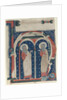 Historiated Initial Excised from an Antiphonary: SS. Paul the Hermit and Anthony, c1200-1230 by Unknown