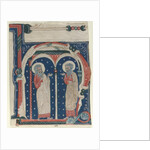 Historiated Initial Excised from an Antiphonary: SS. Paul the Hermit and Anthony, c1200-1230 by Unknown