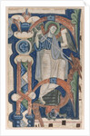 Historiated Initial Excised from a Choral Book: St. Michael and the Dragon, early 1200s by Unknown