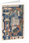 Historiated Initial Excised from a Choral Book: St. Michael and the Dragon, early 1200s by Unknown