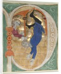 Historiated Initial Excised from a Bible, 1200s by Unknown