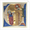 Historiated Initial Excised from a Bible, 1200s by Unknown