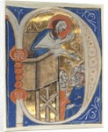 Historiated Initial Excised from a Bible: St. Paul Preaching, 1200s by Unknown